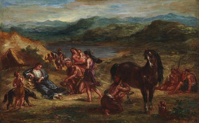 Ovid among the Scythians, Eugene Delacroix